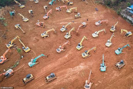 China constructs specialised hospital for Coronavirus patients  in record speed