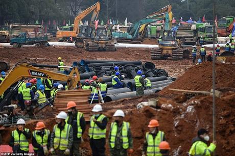 China constructs specialised hospital for Coronavirus patients  in record speed