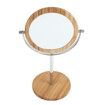 standing wood mirror white free brand new double side girls round makeup wooden with base buy