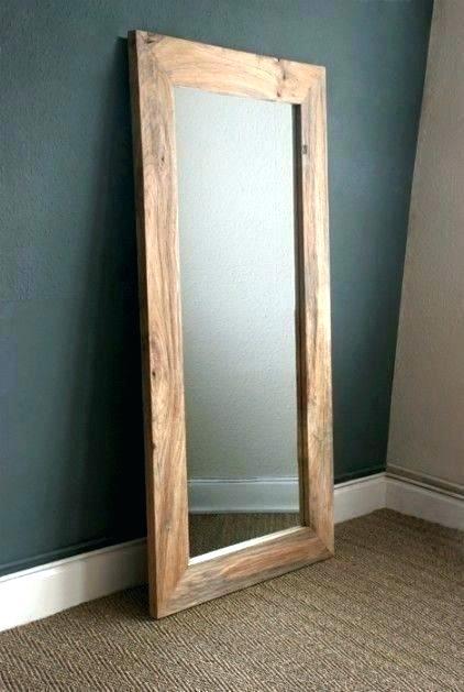 standing wood mirror floor large framed wooden mirrors