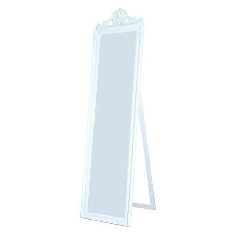 standing wood mirror free antiqued wall