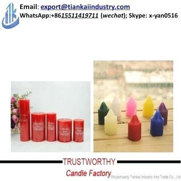 votive aromatic candles scented in glass multi colored pillar shaped