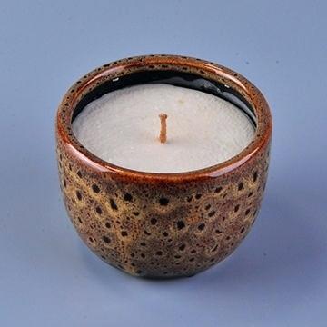 votive aromatic candles scented cheap glazed colored ceramic for candle
