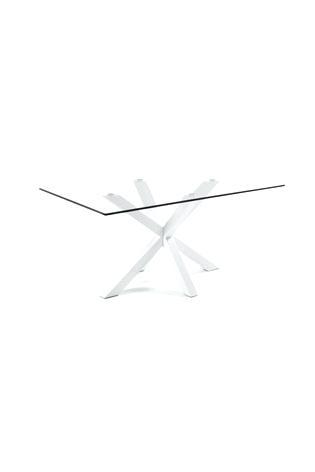 glass in tables and chairs for sale white dining table by la