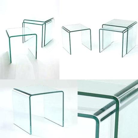 glass in tables toronto nest of 3 side stock