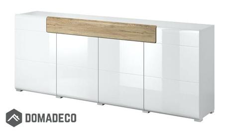 long white sideboard gloss modern dresser