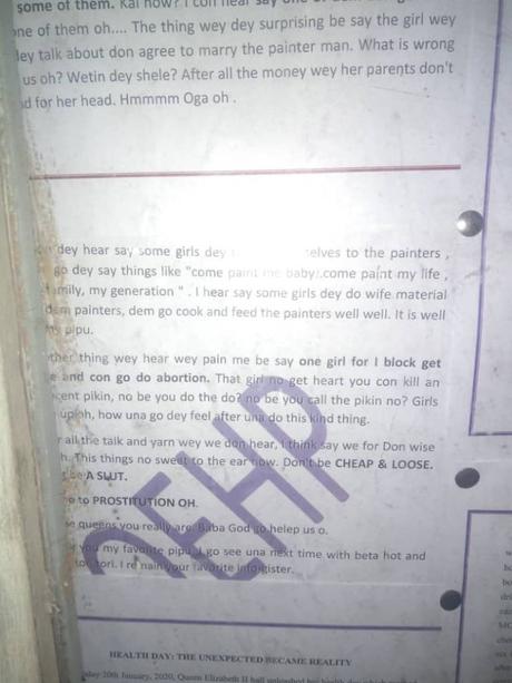 BREAKING: Two UI Students get Pregnant for a Painter inside School Premises