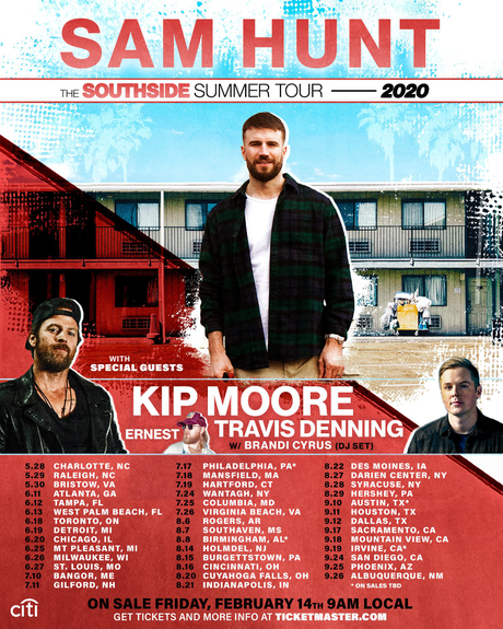 Sam Hunt Announces Southside Album Release & Tour Dates