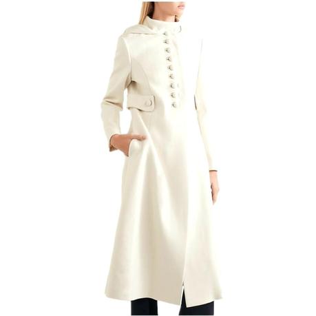 cashmere long robe bathrobe fall winter women simple look maxi coat female woolen blended outerwear