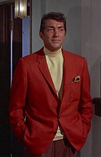 Matt Helm’s Coral Red Jacket in Murderers’ Row Matt Helm’s Coral Red Jacket in Murderers’ Row