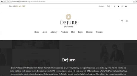 45 Outstanding Lawyer WordPress Themes For Law Firms In 2020 dejure