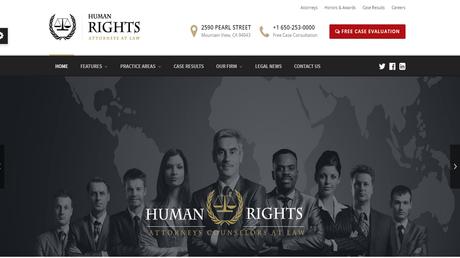 45 Outstanding Lawyer WordPress Themes For Law Firms In 2020 humanrights
