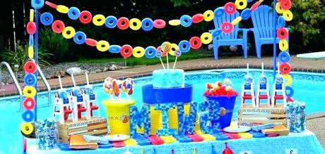 swimming party decorations pool decoration ideas kids favors poolside for adults