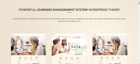 LMS Theme create elearning website