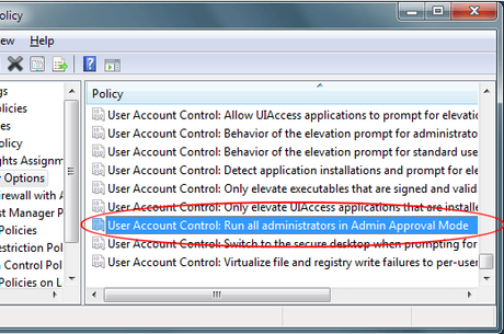 Fix – You Don’t Have Permission to Shutdown This Computer Error in Windows 7 User Account Control Search: Run all administrators in Admin approval mode
