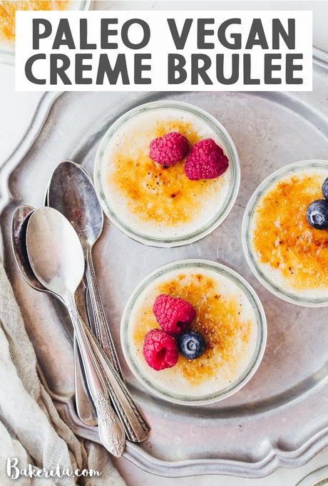 This Vegan Creme Brulee is a twist on the traditional French dessert that translates to 