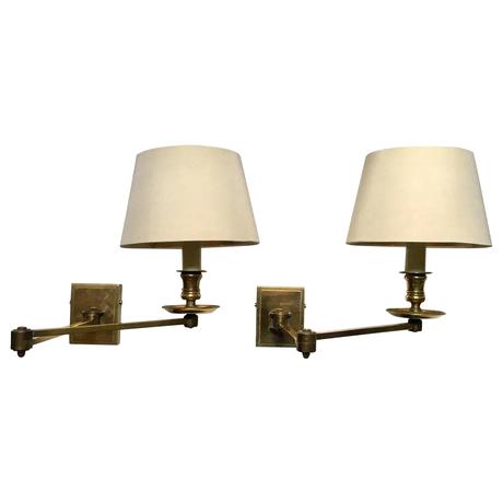 adjustable wall sconces black arm sconce pair of mid century modern