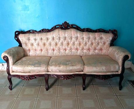 sofa victorian style antique styles pictures couch chair apricot peach gold set