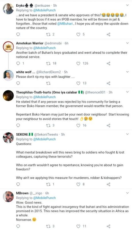 Nigerians react as 1,400 repentant Boko Haram suspects are released