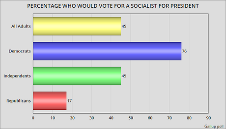 Less Than Half Of Americans Would Vote For A Socialist