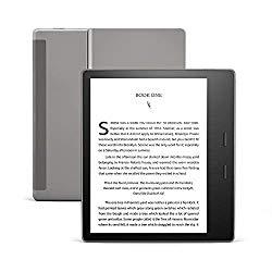 Image: All-new Kindle Oasis - Now with adjustable warm light - 32 GB, Graphite - Free 4G LTE + Wi-Fi (International Version - Vodafone)
