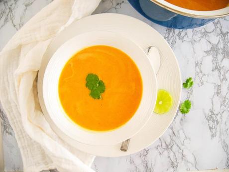 Acorn Squash Bisque with Greek Yogurt