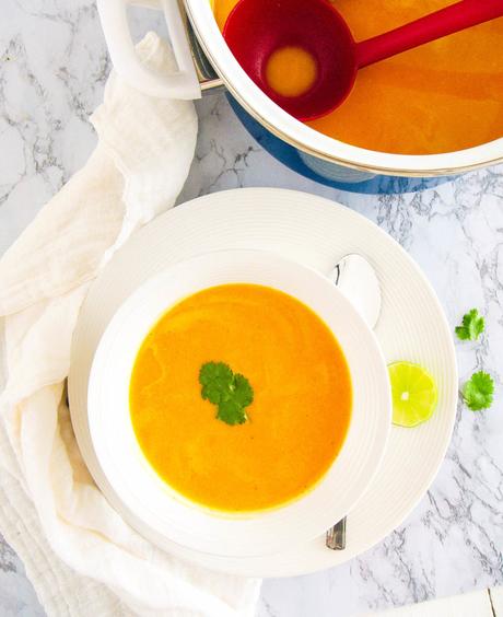 Acorn Squash Bisque with Greek Yogurt