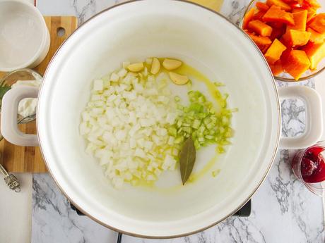 Acorn Squash Bisque with Greek Yogurt