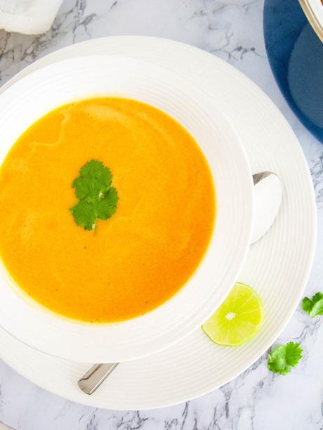 Acorn Squash Bisque with Greek Yogurt