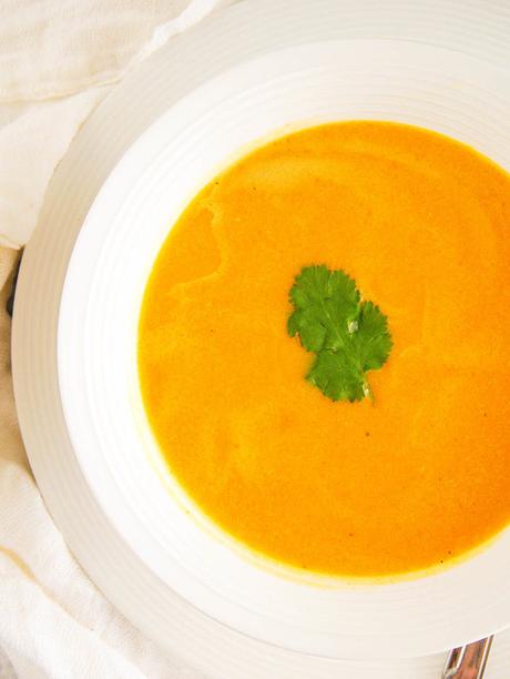 Acorn Squash Bisque with Greek Yogurt