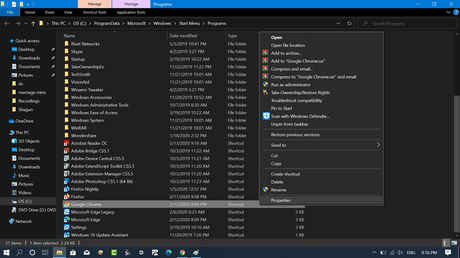 Fix – Google Chrome File Open Dialogue is Blurry (Chrome v80 issue) open chrome properties from file explorer