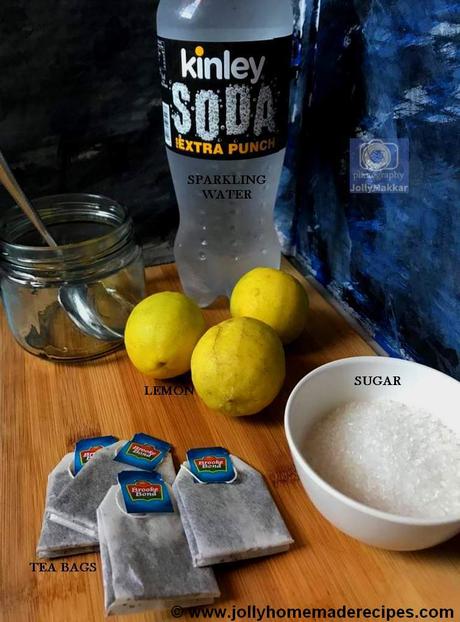 Sparkling Lemon Iced Tea | How to make Sparkling Lemon Tea