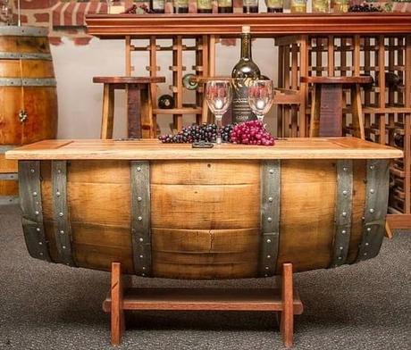 Table -Decor with Barrels