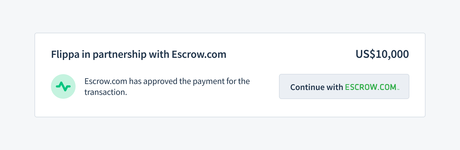 Flippa now integrated with Escrow.com