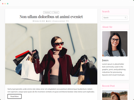 Fashion Buzz Fashion And Lifestyle WordPress Theme Review Multiple blog archive layouts