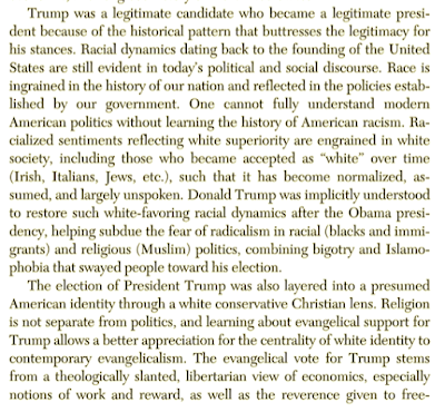 Notes on Gerardo Marti's American Blindspot: Race, Class, Religion, and the Trump Presidency