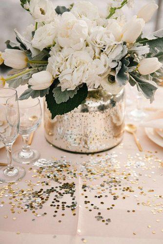 2019 wedding trends from pinterest metallic vase with white flowers brooke schultz photography