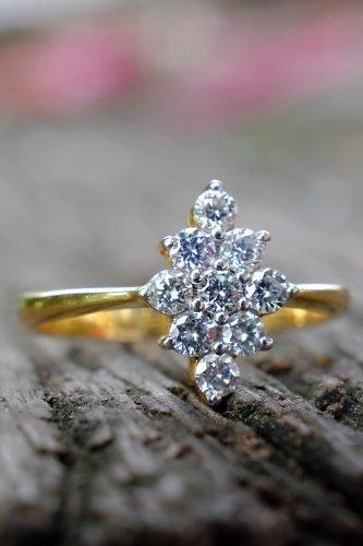 wedding trends vintage ring with diamonds
