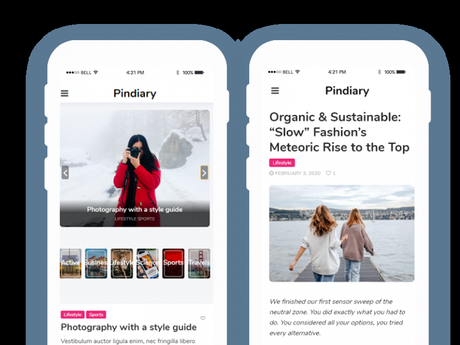 PinDiary Blogging WordPress Theme Review