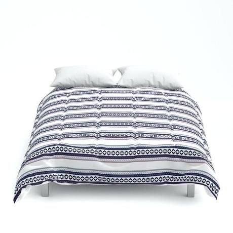 fair isle bedding brushed cotton hipster modern pixel art pattern geometric print comforters