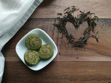 Hojicha Matcha Pinwheel Cookies