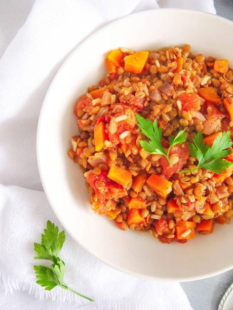 Indian Stew with Rice and Lentils