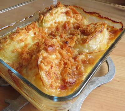 Cabbage, Cheese & Mustard Gratin for two