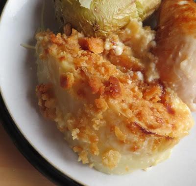 Cabbage, Cheese & Mustard Gratin for two