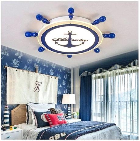 pirate light fixture us off ceiling lamp creative home lighting bedroom lamps morn led in