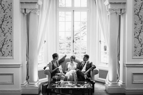guests chat at hedsor house