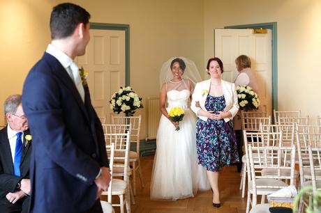 walking down the aisle at norwich registry office