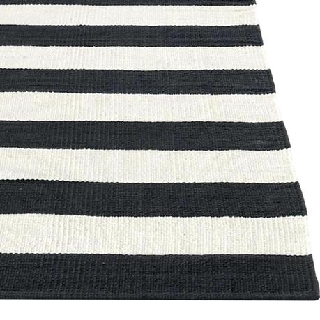 white floor rugs black and nz cotton striped rug from green with envy