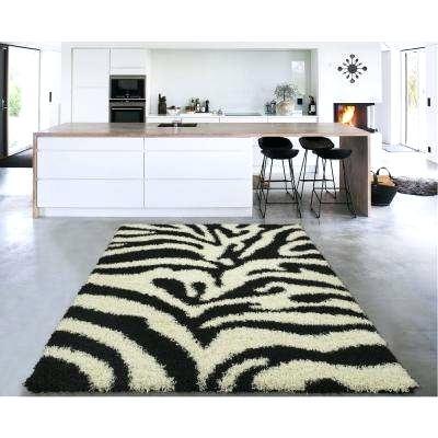 white floor rugs designer cozy shag collection black and 5 ft x 7 indoor area rug