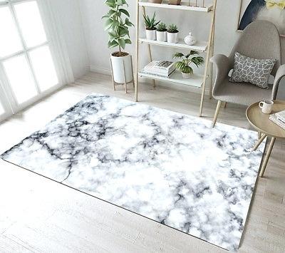 white floor rugs large fluffy rug mat bedroom carpet living room area black marble design